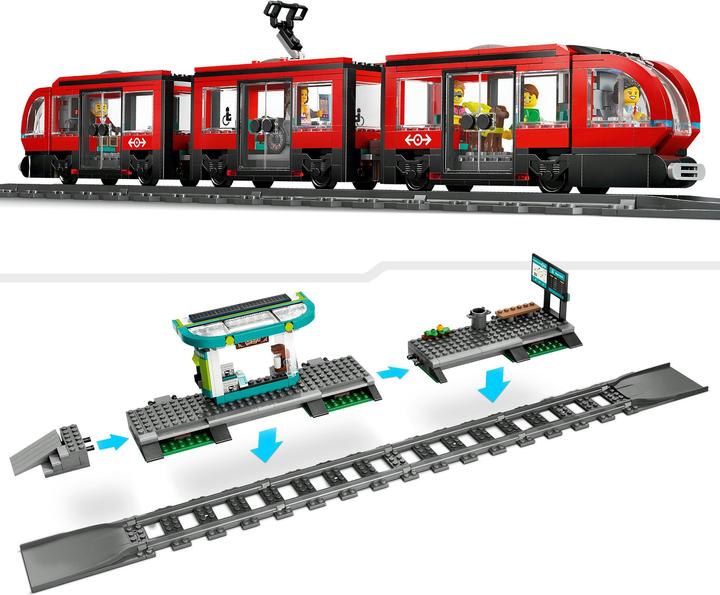 Produktbild LEGO Strassenbahn mit Haltestelle (60423, LEGO City)