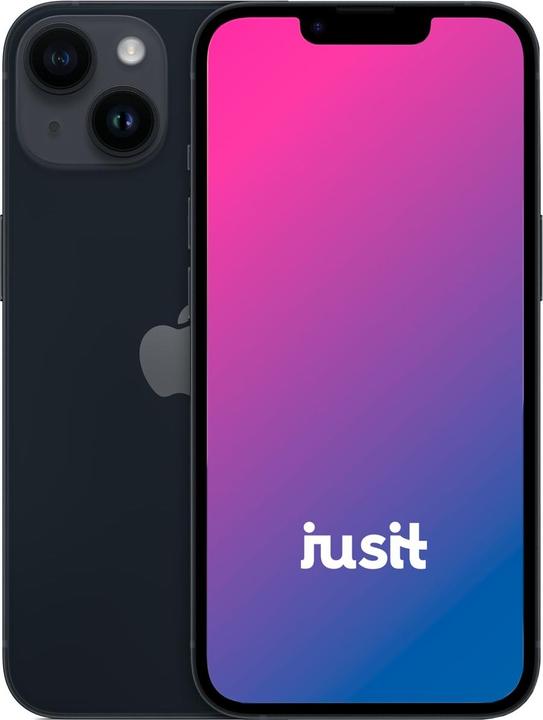 Actual product image jusit iPhone 14 (128 GB, Black, 6.10", 12 Mpx, B / Very good)
