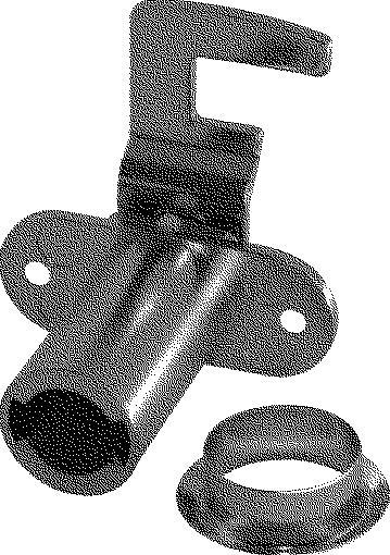 Produktbild Hekna Zylinder-Hebelschloss 6070 Typ 542 links, Schliesshebel gekröpft, L 34 mm