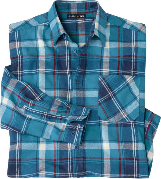 Atlas For Men Kariertes Flanellhemd (4XL)