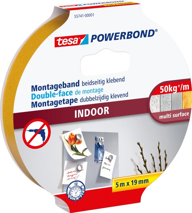 Actual product image tesa Powerbond INDOOR double-sided mounting tape (19 mm)
