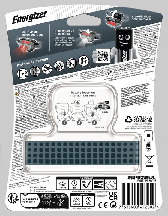 Produktbild Energizer Vision HD Plus Focus (180 lm)