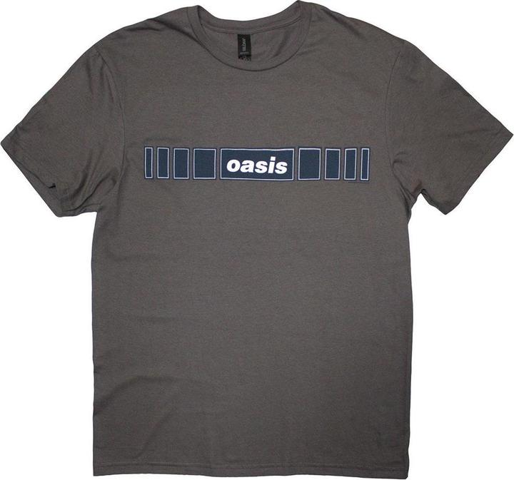 Actual product image Oasis Unisex Adult Horizontal Bars Logo T-Shirt (M)