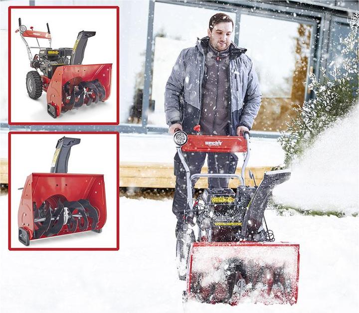 Produktbild Hecht 3 in 1 Schneefräse-Schneeschieber-Kehrmaschine mit Auffangkorb