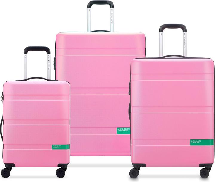 Produktbild Delsey x United Colors of Benetton Now Hardside 4-Rollen Kofferset 3 tlg. mit Dehnfalte (192 l, XL (ab 115l))