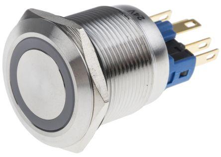 Produktbild Rs Pro Switch Pushbutton Stainless White ring