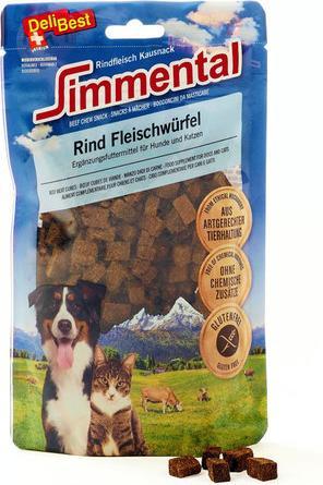 Image du produit DeliBest Cubes de viande de boeuf Simmental (Adulte, 1 pcs, 180 g)