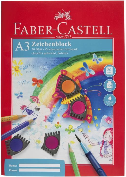Produktbild Faber-Castell Zeichenblock (A3, Blanko)