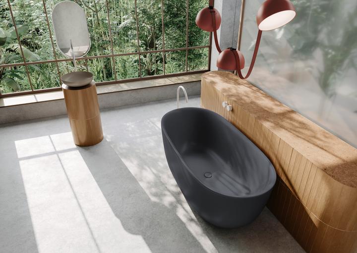 Immagine prodotto Kaldewei Meisterstücke Oyo Duo Mod. 1050-4034, vasca da bagno autoportante, 1630x770 mm, con troppo (92 cm, 76.50 cm)