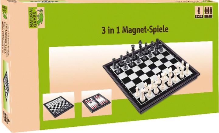 Actual product image Natural games 3-in-1 magnetic game (German)