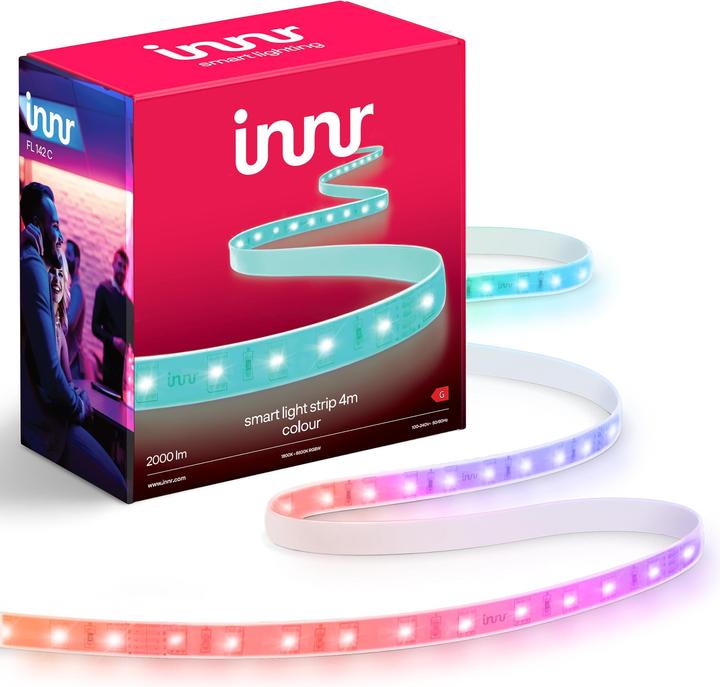 Produktbild Innr Smart Flex light strip 4m - Colour - Zigbee (RGBW, 400 cm, Indoor)