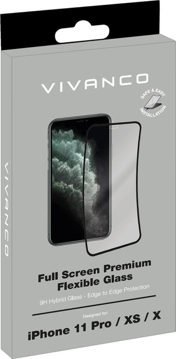 Immagine prodotto Vivanco Vetro di protezione del display Adatto per (telefono cellulare): iPhone X, XS, 11 Pro 1 pz. (1 Pezzo/i, Apple iPhone XS, Apple iPhone 11 Pro)