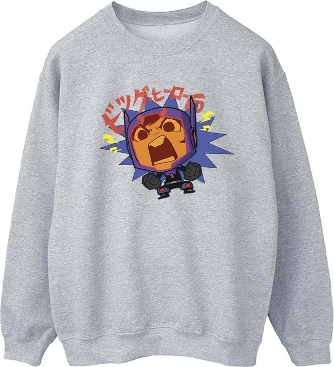 Actual product image Disney Womens/Ladies Big Hero 6 Baymax Hiro Angry Manga Sweatshirt (L)