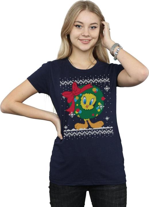Image du produit Looney Tunes - T-shirt TWEETY PIE CHRISTMAS FAIR ISLE - Femme (XXL)