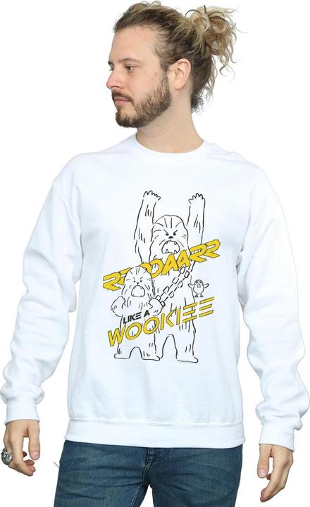 Actual product image Star Wars Mens Roar Like A Wookiee Sweatshirt (S)