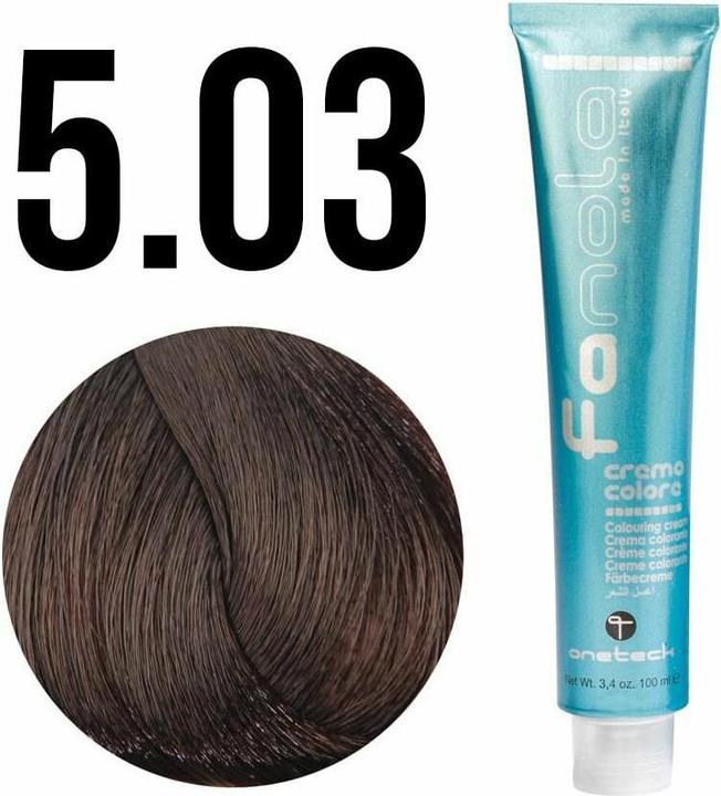 Produktbild Fanola 5*03 Castaño Claro Calido 100ml (5.03 Hellbraun Natur Gold)