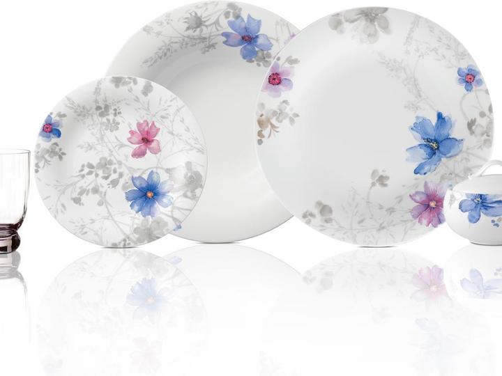Produktbild Villeroy & Boch Suppenteller Mariefleur Gris Basic (1 x, 23 cm)