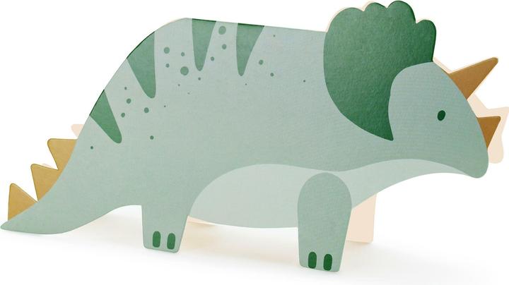 Immagine prodotto Partydeco Biglietto d'invito Triceratops 6 pezzi, formato carta: 18,5 x (6 pz.)