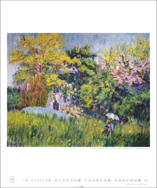 Actual product image Die schönsten Gärten des Impressionismus Edition Kalender 2026 (46 x 55 cm, German)