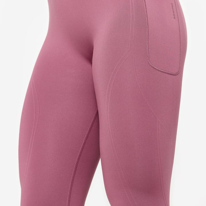Produktbild Domyos Sportleggings Damen hoher Taillenbund Push-up - lila (XS)