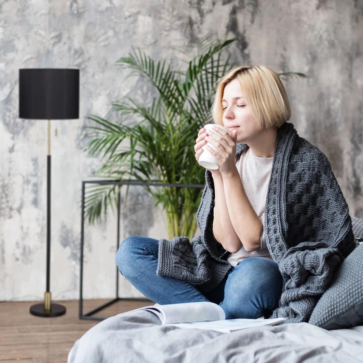 Image du produit Relaxdays Lampe sur pied (E27)