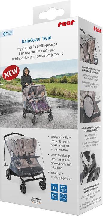 Actual product image Reer Raincover twin car
