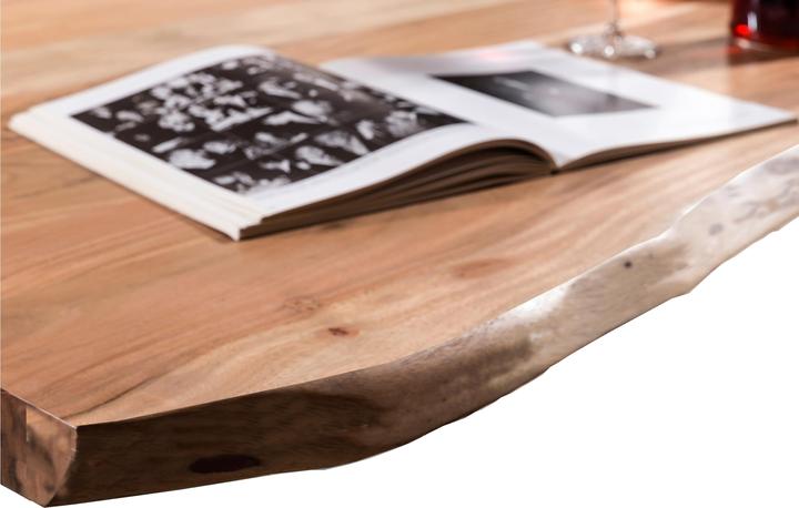 Produktbild SIT Möbel Massivholztisch Ux3.6 Akazie natur-antikschwarz (180 x 90 x 76 cm)