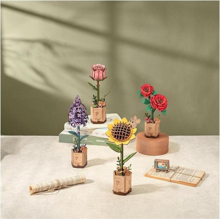 Produktbild Robotime Modellbausatz 'BLUMENSTRAUSS'