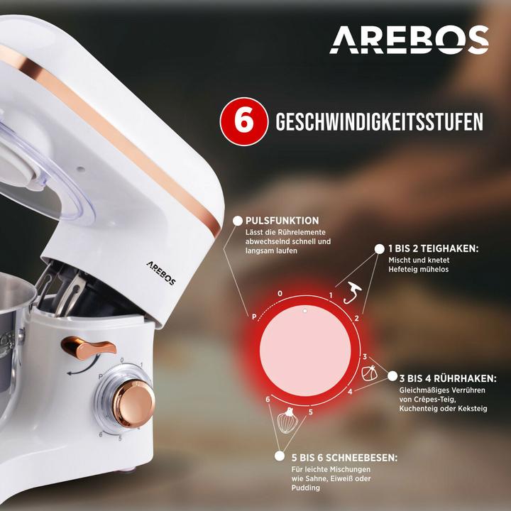 Produktbild Arebos Küchenmaschine (1500 W)