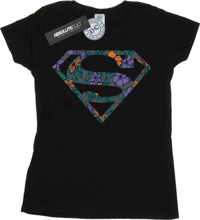 Superman Floral Logo 1 TShirt (L)