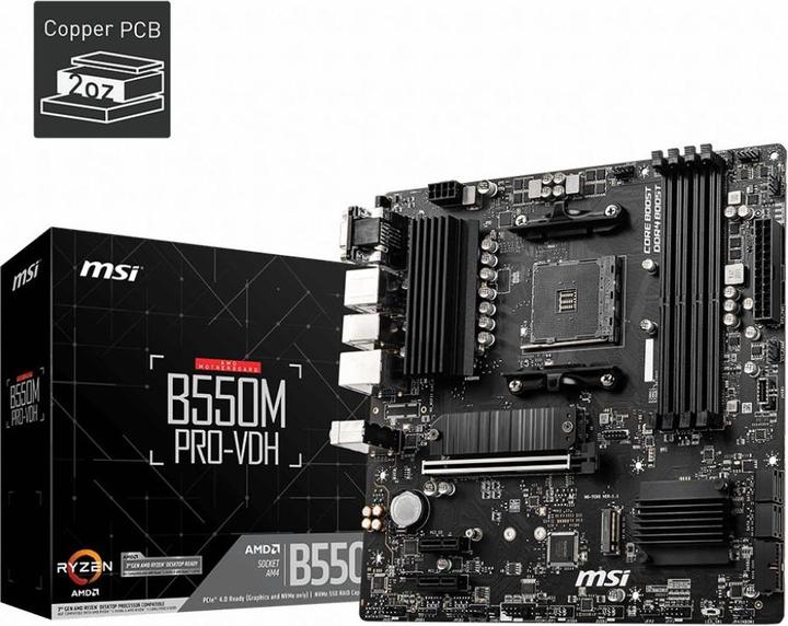 Image du produit MSI Pro-VDH (AM4, AMD B550, mATX)