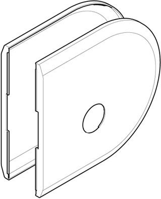 Actual product image HAWA Cover caps for lock -Toplock