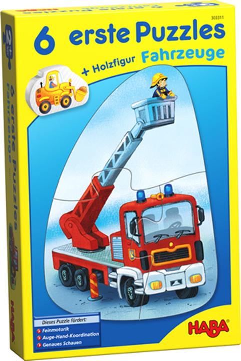 Immagine prodotto Haba 6 primi puzzle - veicoli (4 pezzi)
