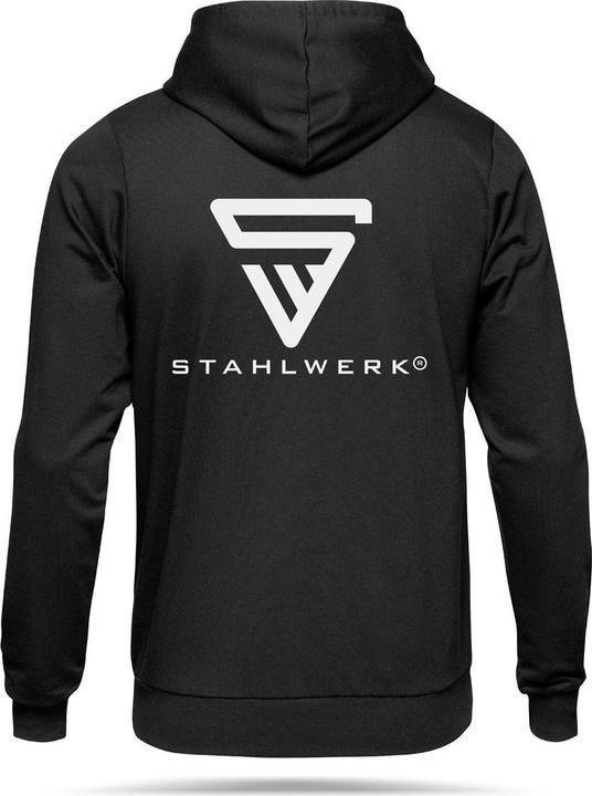Immagine prodotto Stahlwerk Felpa con cappuccio con zip in nero Gr.M (M)