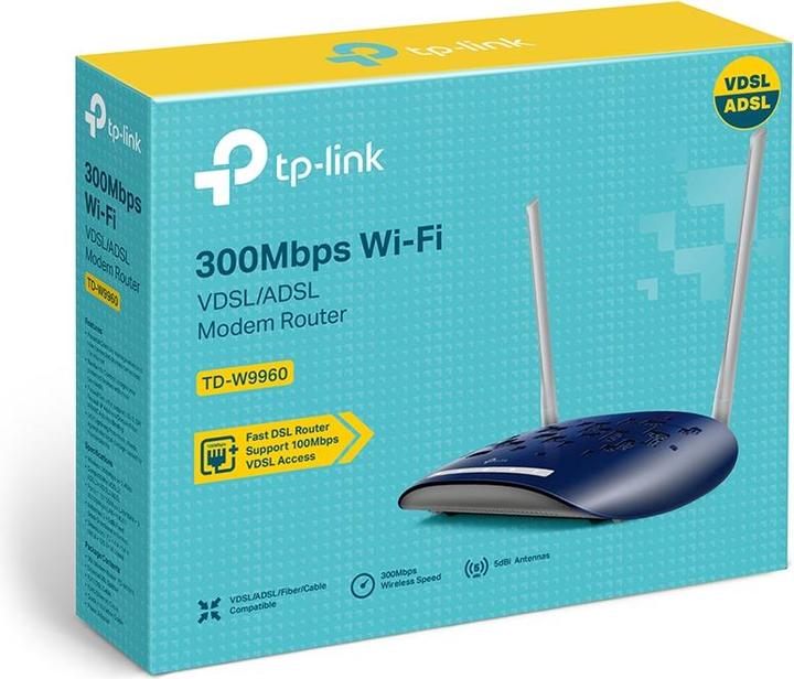 Produktbild TP-Link TD-W9960 WLAN-Router Schnelles Ethernet Einzelband ()