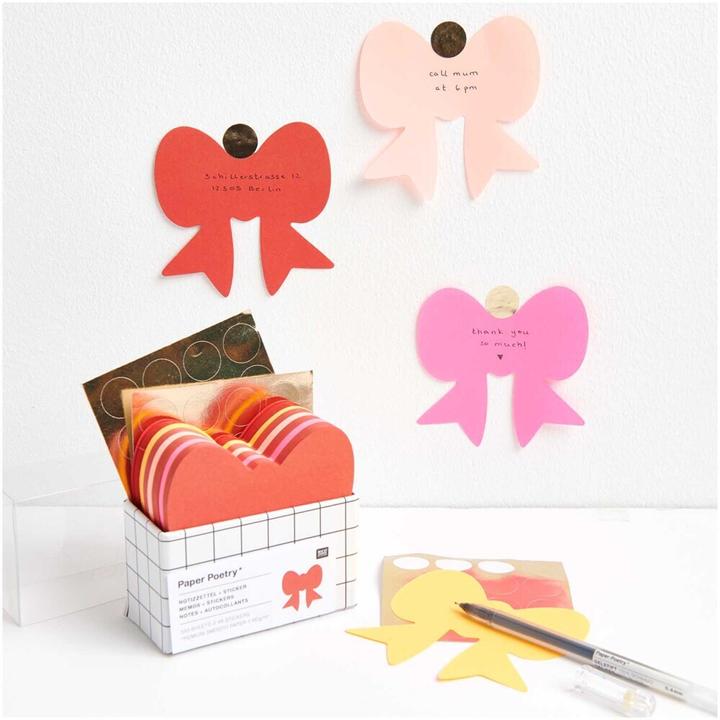 Produktbild Rico Design Notizzettel Schleife.302084 (9 x 9 cm)