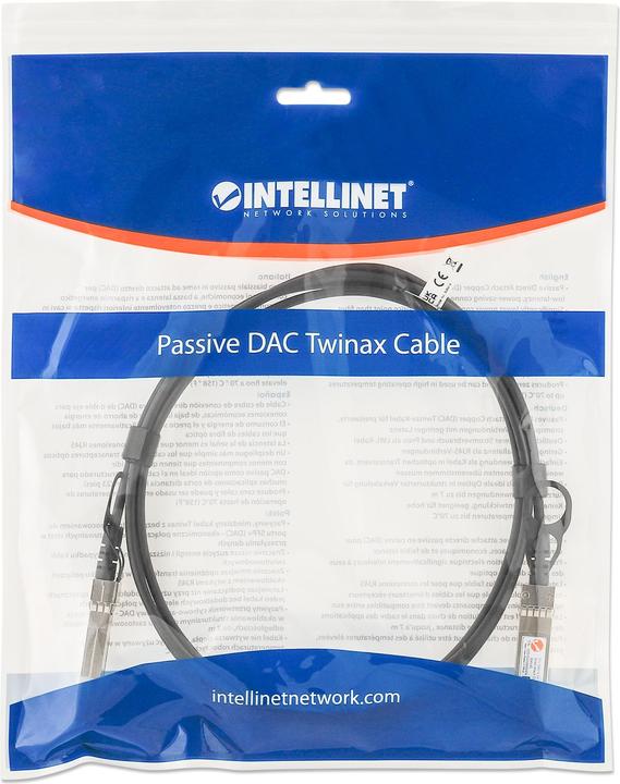 Immagine prodotto Intellinet Cavo Twinax DAC passivo SFP+ 10G da 5,0 m HPE-comp. (CAT6, 5 m)