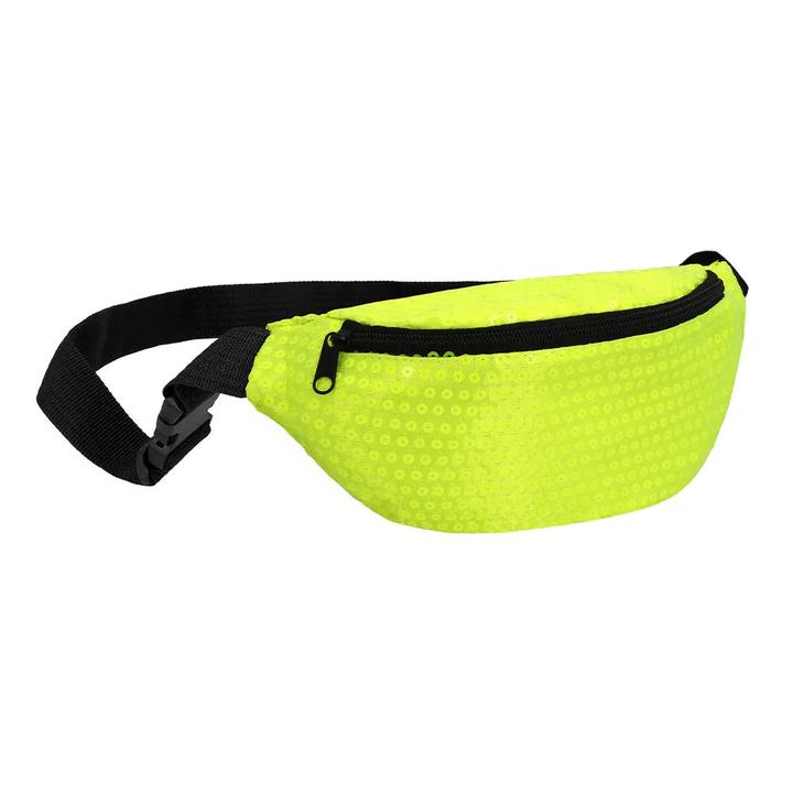 Produktbild Boland Bauchtasche Gürteltasche in Neon Gelb mit Pailletten