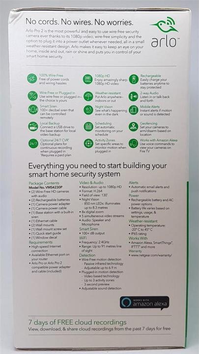 Actual product image Arlo Pro 2 VMS4230P set of 2 (1920 x 1080 Pixels)