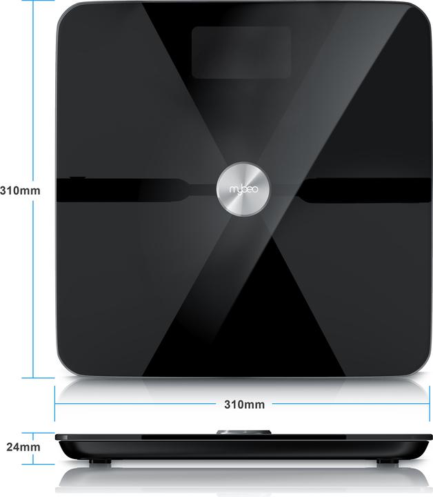 Immagine prodotto Mybeo Bilancia digitale Bluetooth per il grasso corporeo (180 kg)