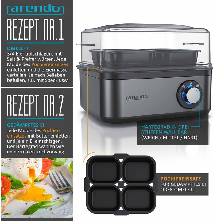 Actual product image Arendo Egg cooker