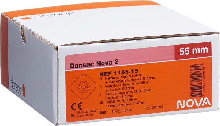 Produktbild Dansac Basisplatte 15-47mm (5 Stück, 990 ml, 124 g)