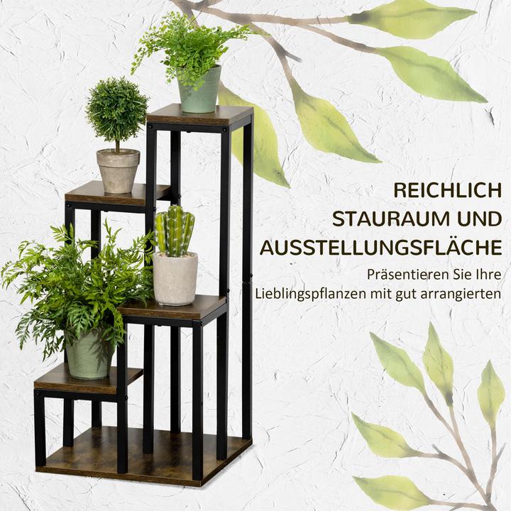 Image du produit Outsunny Porte-plantes à 4 niveaux