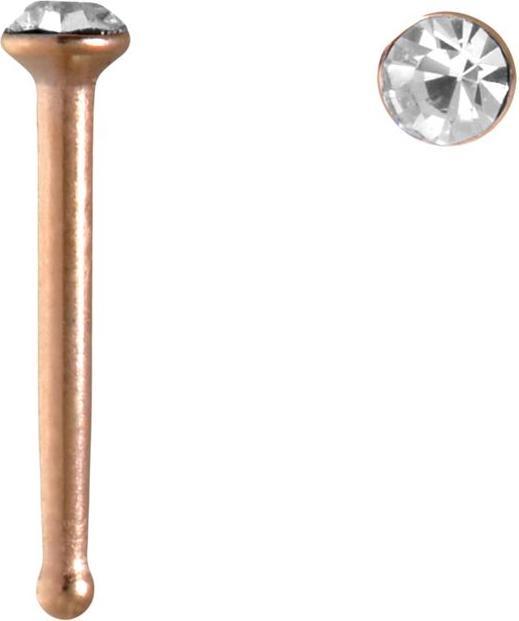 Immagine prodotto Bijouteria Piercing per naso (Vetro (di orologio), Rivestimento in PVD (colore oro), Acciaio chirurgico 316L)