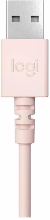 Actual product image Logitech Wired H390 headset - ROSE - USB (Cable, USB-A)