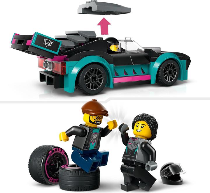 Immagine prodotto LEGO Trasportatore di auto con auto da corsa (60406, LEGO City)