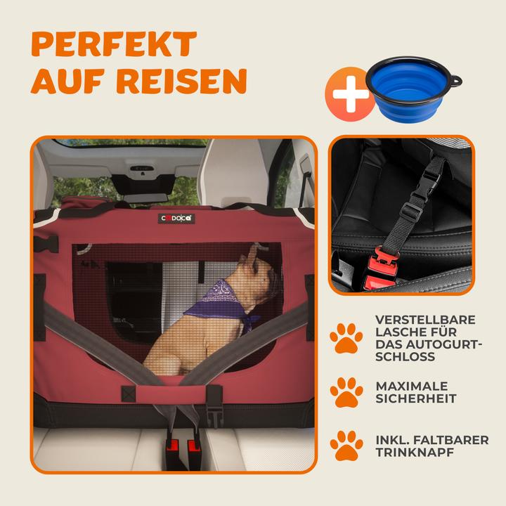 Produktbild Cadoca Hundetransportbox (Hund, Reflektoren)