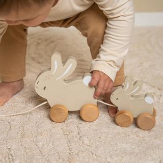 Actual product image Little Dutch Pull-along rabbit - Baby bunny FSC