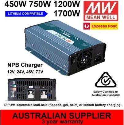 Produktbild MeanWell Mean Well Bleiakku-Ladegerät NPB-1700-24 24 V Ladestrom (max.) 50 A (NPB-1700-24)