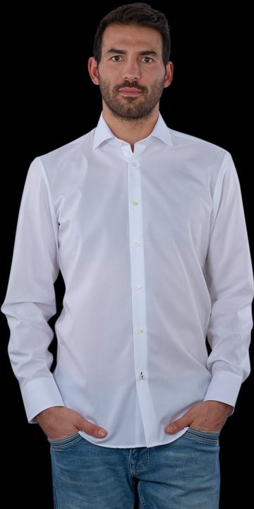 Produktbild The Basics Hemd Modern Fit Hai bügelleicht white (37)